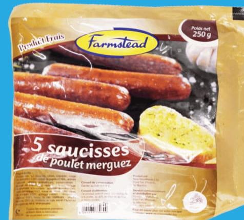 Farmstead Chicken Merguez Sausages Rougaille 250g