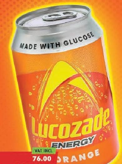 Lucozade Orange Energy Drink Can 330ml
