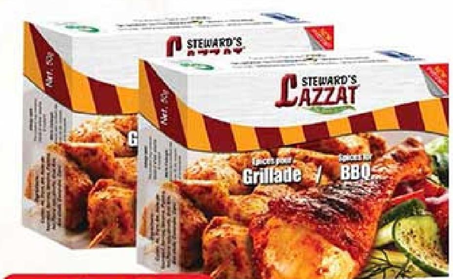Steward's Lazzat Grillade BBQ Spices 50G