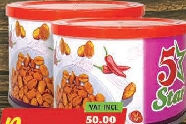 5 Star Roasted Peanuts Spicy 125g