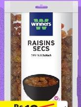 Winners Raisins Secs / Coco Déséchés 50G