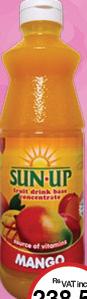 Sun Up Mango Fruit Drink Base Concentrate - 720ml