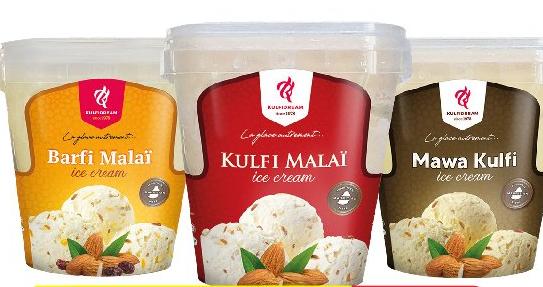 Kulfi Dream Kulfi Malai Ice Cream with Badam / Mawa / Barfi 1000ML