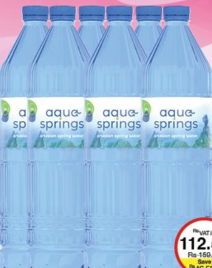 Aqua Springs Bottled Water x6 - 1.5L