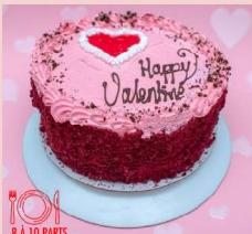 Gâteau red velvet St Valentin 8 à 10 parts