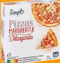 Simply Pizzas Margherita Margarita, La boîte de 3 x 900 g