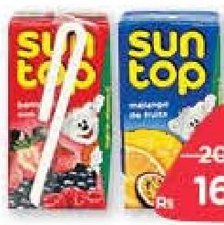 Sun Top Jus de Fruits Mango, Orange, Red Berries, Tropical Mix 125 ml