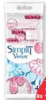 Gillette Simply Venus 3 Blades 4 Disposable Razors