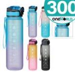 Plastic Sport Bottle with Straw 1L