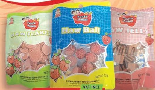 Tenfa Jellies Haw Flakes/Ball/Jelly 72g (3 Refs)