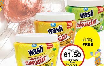 Wash Degreasant Surpuissant all refs - 400g + 100g