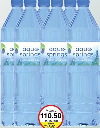 Aqua Springs Bottled Water x6 - 1.5L