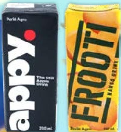 APPY/ FROOTI Fruit Juice 200ml