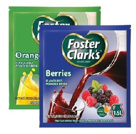 FOSTER CLARK Flavoured Powder Drink All Refs (20G)