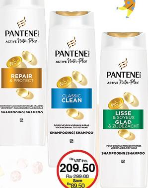 Pantene Shampoo Classic/Repair & Protect/Smooth & Sleek - 400ml