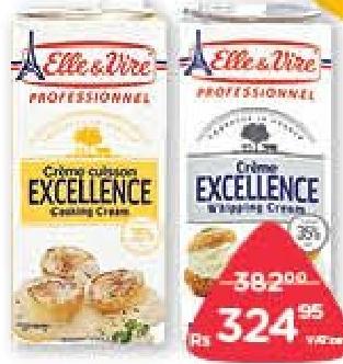 Elle & Vire Excellence Crème Spéciale Cuisson, Whipping Cream, 1L