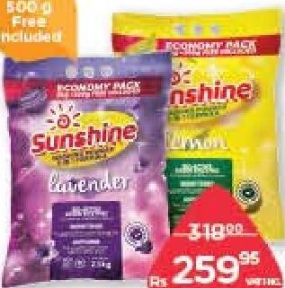 Sunshine Washing Powder Eco-Pack Lavender, Lemon 2.5 kg