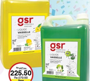 GSR Essentiels Liquide Vaisselle all refs - 5L