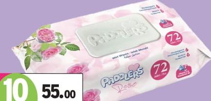 Paddlers Scented Wet Wipes X 72 (3 Refills)