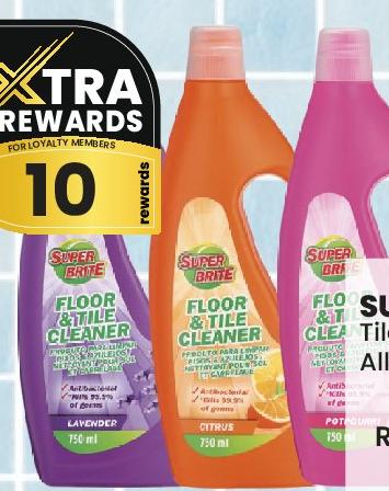 Super Brite Tile Cleaner All refs (750ML)