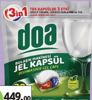 DOA Dishwasher Gel Caps 30 PCS