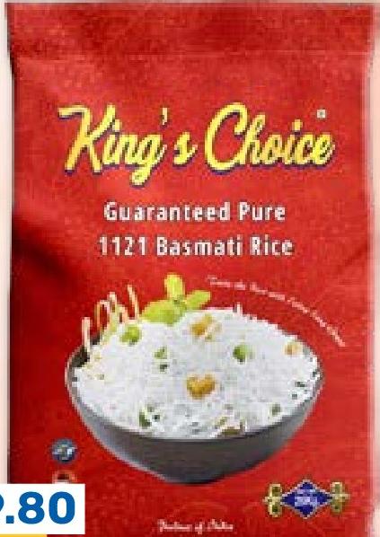 King's Choice 1121 Basmati Rice 20 KG