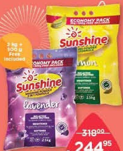 Sunshine Washing Powder Eco-Pack Lavender, Lemon 2.5 kg