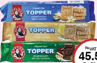Bakers Topper Cream Biscuits all refs - 125g
