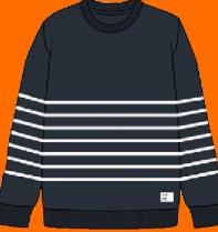 Striped Sweater Navy Blue