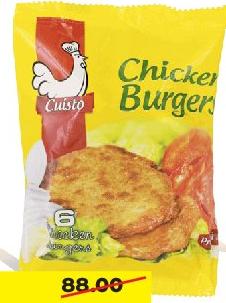 CUISTO CHICKEN BURGERS X 6 342G