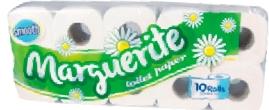 Marguerite SMOOTH Toilet Paper 10 Rolls x 2 Plies