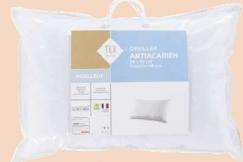 Oreiller moelleux anti-acariens TEX 50 x 70 cm