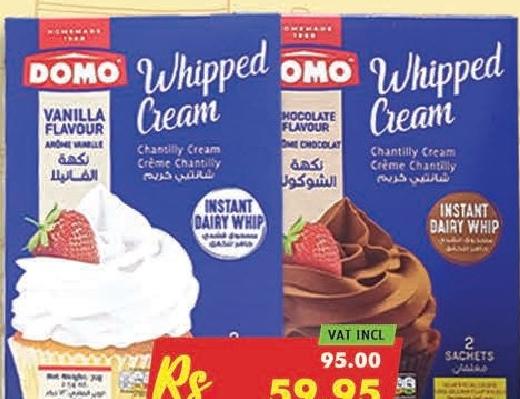 Domo Whipped Cream 72g (2 Sachets)