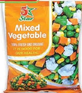 5 Star Mixed Vegetable Frozen Mix Veg 400g