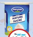 DairyVale Nature Sucré - 125g