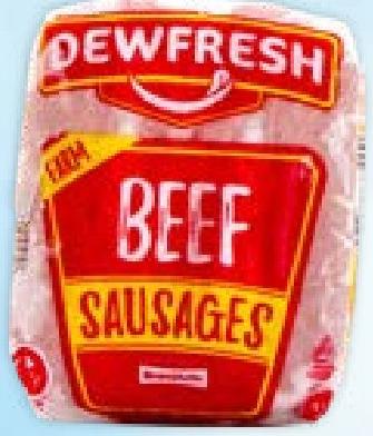 DEWFRESH Beef Sausage 450g