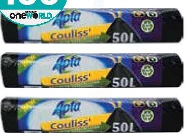 Apta Sac Poubelle Couliss' 50L x 10