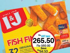 I&J Fish Fingers 800g
